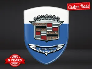 Cadillac Decal Resina Look Custom Distintivi Cupola Lusso